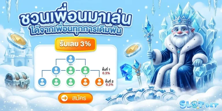 สล็อตขั้นต่ำ 1 บาท โปรโมชั่น ชวนเพื่อนเล่น